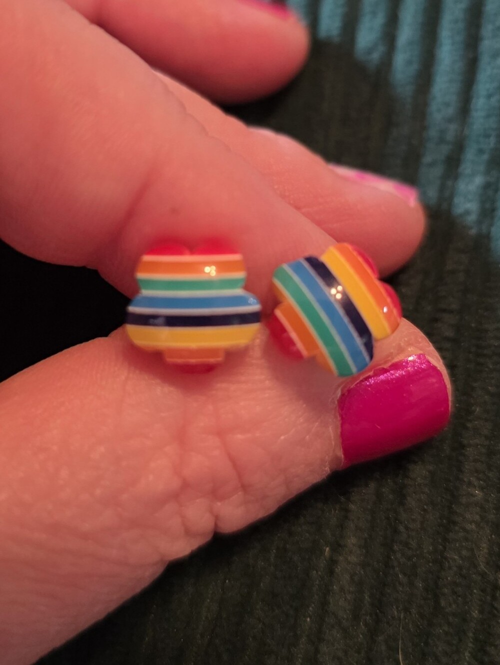 Rainbow Floral Earrings